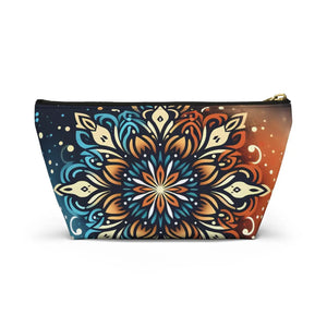 Boho Colorful Mandala Accessory Pouch Travel - Dipaliz - Makeup Bags
