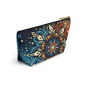 Boho Colorful Mandala Accessory Pouch Travel - Dipaliz - Makeup Bags