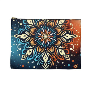 Mandala Accessory Pouch - Vibrant Design - Dipaliz - Cosmetic & Toiletry Bags