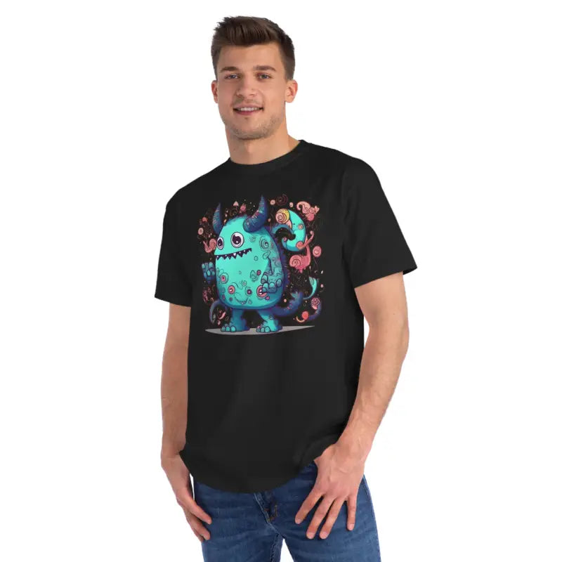 Colorful Monster Organic Tee: Unleash Classic Comfort - T-shirt