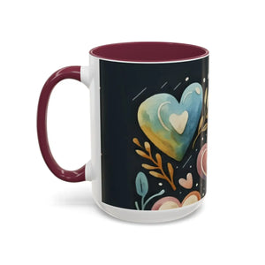 Colorful Hearts Pattern Mugs - 11oz Ceramic - Dipaliz