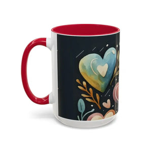 Colorful Mugs 11oz Hearts Pattern Coffee Cup - Dipaliz