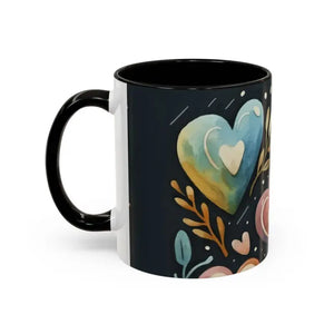 Colorful Mugs 11oz Hearts Pattern Coffee Cup - Dipaliz