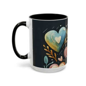 Colorful Mugs 11oz Hearts Pattern Coffee Cup - Dipaliz