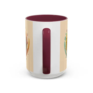 Ceramic Mugs Hearts Pattern Vibrant Joy Morning Coffee - Dipaliz