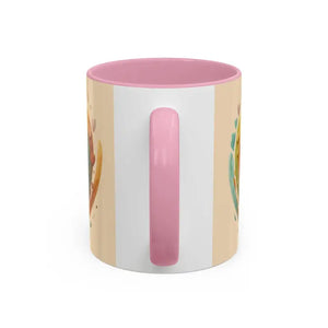 Ceramic Mugs Hearts Pattern Vibrant Joy Morning Coffee - Dipaliz