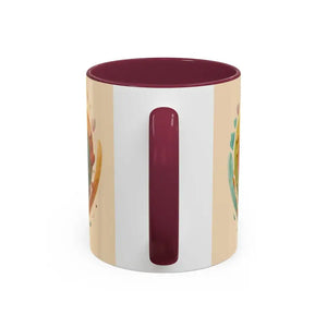 Ceramic Mugs Hearts Pattern Vibrant Joy Morning Coffee - Dipaliz