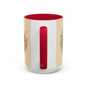 Ceramic Mugs Hearts Pattern Vibrant Joy Morning Coffee - Dipaliz