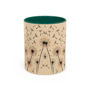 Whimsical Dreamy Dandelion Mugs - Vibrant Ceramic - Dipaliz