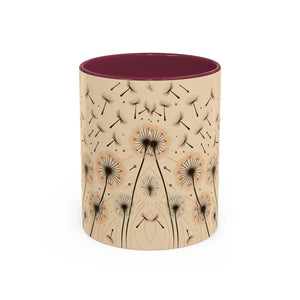 Whimsical Dreamy Dandelion Mugs - Vibrant Ceramic - Dipaliz