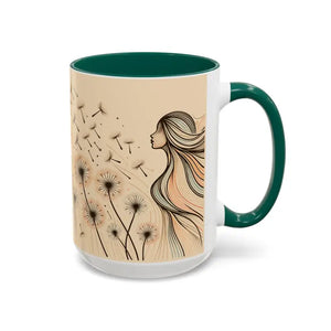 Mug - Dreamy Dandelion Mugs - Whimsical Colorful Kitchen Joy - Dipaliz