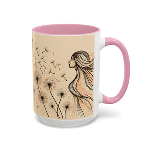 Mug - Dreamy Dandelion Mugs - Whimsical Colorful Kitchen Joy - Dipaliz