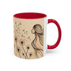 Mug - Dreamy Dandelion Mugs - Whimsical Colorful Kitchen Joy - Dipaliz