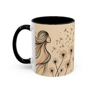 Mug - Dreamy Dandelion Mugs - Whimsical Colorful Kitchen Joy - Dipaliz