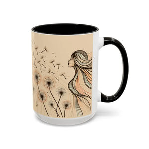 Mug - Dreamy Dandelion Mugs - Whimsical Colorful Kitchen Joy - Dipaliz