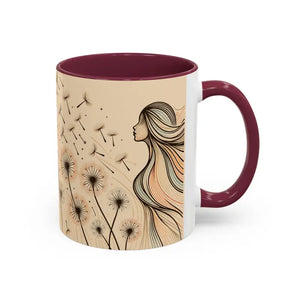 Mug - Dreamy Dandelion Mugs - Whimsical Colorful Kitchen Joy - Dipaliz