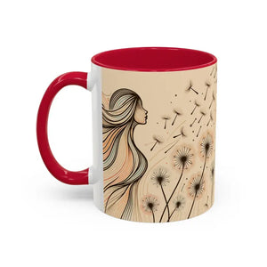 Mug - Dreamy Dandelion Mugs - Whimsical Colorful Kitchen Joy - Dipaliz
