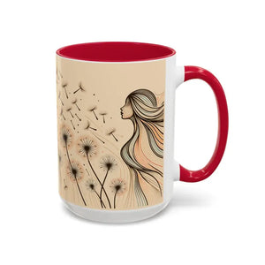 Mug - Dreamy Dandelion Mugs - Whimsical Colorful Kitchen Joy - Dipaliz