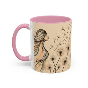 Mug - Dreamy Dandelion Mugs - Whimsical Colorful Kitchen Joy - Dipaliz
