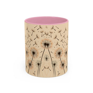 Whimsical Dreamy Dandelion Mugs - Vibrant Ceramic - Dipaliz