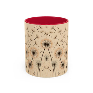 Whimsical Dreamy Dandelion Mugs - Vibrant Ceramic - Dipaliz