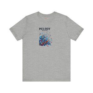 Colorful Music Notes Jersey Tee - Soft Cotton - Dipaliz - T-shirts
