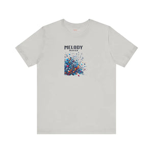Colorful Music Notes Jersey Tee - Soft Cotton - Dipaliz - T-shirts