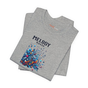 Colorful Music Notes Jersey Tee - Soft Cotton - Dipaliz - T-shirts