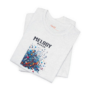 Colorful Music Notes Jersey Tee - Soft Cotton - Dipaliz - T-shirts