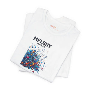 Colorful Music Notes Jersey Tee - Soft Cotton - Dipaliz - T-shirts