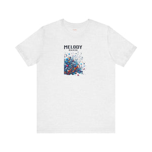 Colorful Music Notes Jersey Tee - Soft Cotton - Dipaliz - T-shirts