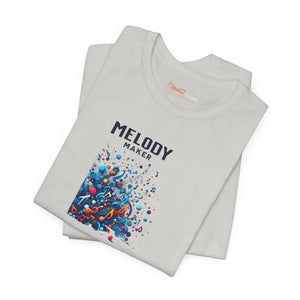 Colorful Music Notes Jersey Tee - Soft Cotton - Dipaliz - T-shirts