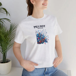 Colorful Music Notes Jersey Tee - Soft Cotton - Dipaliz - T-shirts