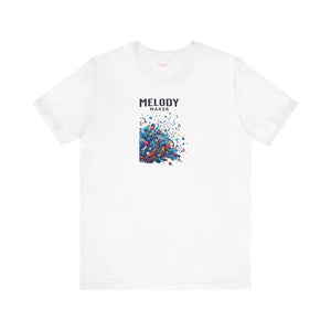 Colorful Music Notes Jersey Tee - Soft Cotton - Dipaliz - T-shirts