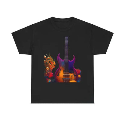 Vibrant Unisex Deluxe Tee with Musical Flair - T-shirt