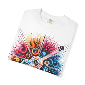 Colorful Musical Vibes Unisex Garment Dyed Shirt - Dipaliz - T-shirts