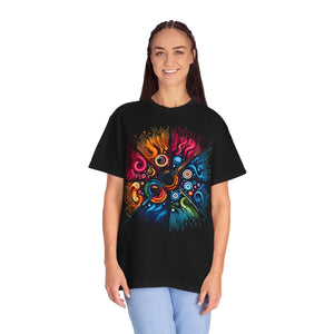 Colorful Musical Vibes Unisex Garment Dyed Shirt - Dipaliz - T-shirts