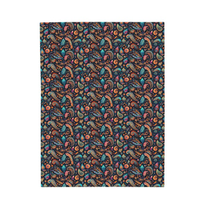 Colorful Paisley Velveteen Plush Blanket - Dipaliz - Blankets