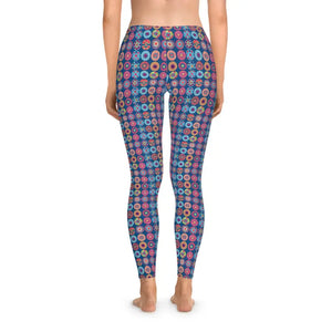 Colorful Pattern Spandex Leggings Bold Comfort Style Dipaliz - Activewear