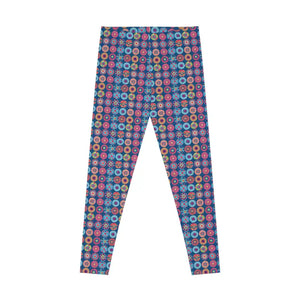 Colorful Pattern Spandex Leggings Bold Comfort Style Dipaliz - Activewear