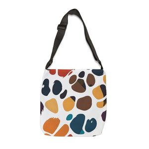 Vibrant Colorful Paw Prints Tote Bag - City Travel - Dipaliz - Bags