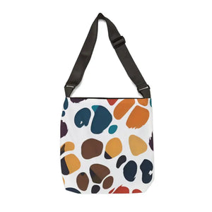 Colorful Paw Print Tote Bag - Vibrant Style Organizer - Dipaliz - Bags