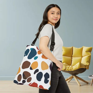 Colorful Paw Print Tote Bag - Vibrant Style Organizer - Dipaliz - Bags