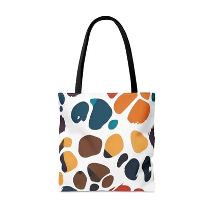 Colorful Paw Prints Tote: your Perfect Adventure Companion! - Bags