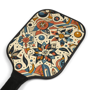 Colorful Floral Pickleball Paddle Set - Wood - Dipaliz