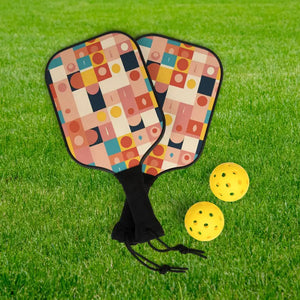 Colorful Pickleball Paddle Set - Vibrant Fun Outdoor Sport - Dipaliz - 7.5’’ × 15.5’’