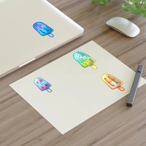Vibrant Popsicles Sticker Sheets - Holographic Vinyl - Dipaliz - Decorative Stickers