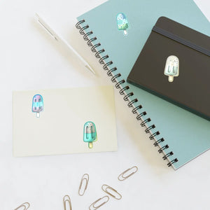 Vibrant Popsicles Sticker Sheets - Holographic Vinyl - Dipaliz - Decorative Stickers