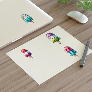 Vibrant Popsicles Sticker Sheets - Holographic Vinyl - Dipaliz - Decorative Stickers