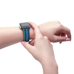 Vibrant Watch Band - Colorful Stripes Faux Leather - Dipaliz - Bands